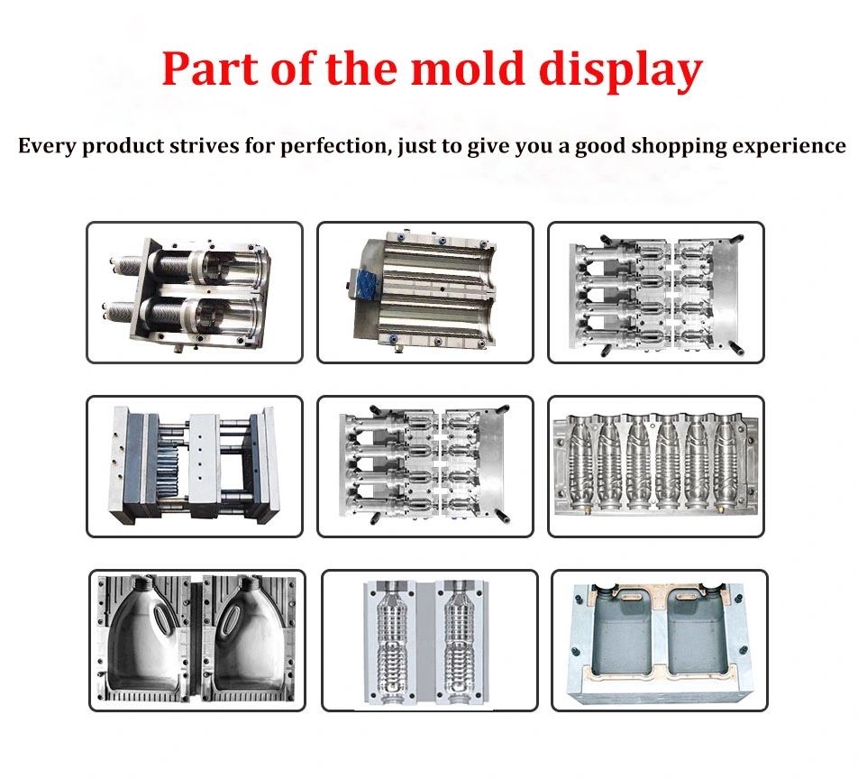 Automatic 300ml 500ml 1L 2L 3L 5L 6L 10lplastic Pet Preform Bottle Can Jar Tin Container Make Making Blow Blower Blowing Mould Moulding Mold Molding Machine